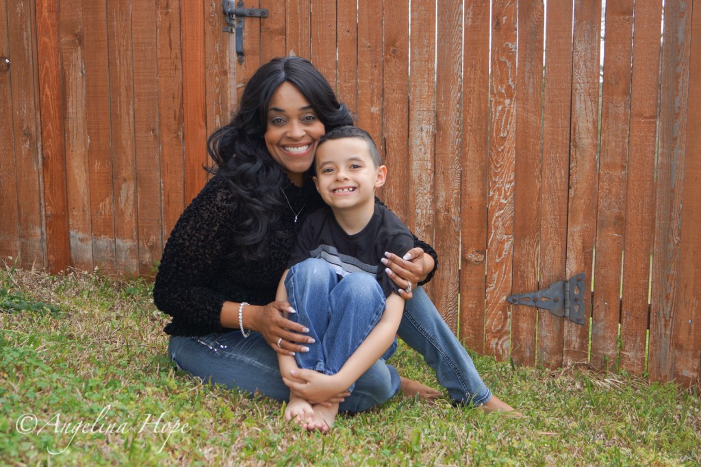 Shauntelle with her cutie pie younges son, Chance.